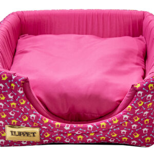 Cama Iglu e Toca Para Cachorro Luxo Luppet Rosa Casinha - Image 3