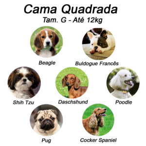 Cama Luxo Quadrada Luppet para Cachorros e Gatos – Preto Poá - Image 13