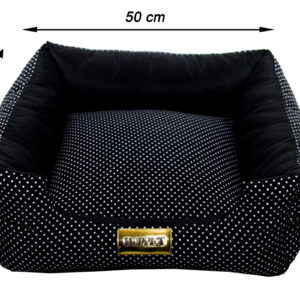 Cama Luxo Quadrada Luppet para Cachorros e Gatos – Preto Poá - Image 9