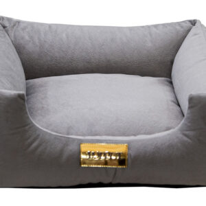 Cama Quadrada para Cachorro ou Gatos Super Luxo Luppet Cinza Tamanho G - Image 3