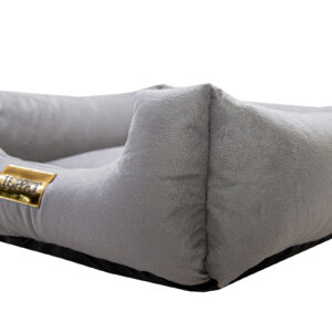 Cama Quadrada para Cachorro ou Gatos Super Luxo Luppet Cinza Tamanho G - Image 4