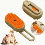 Escova de limpeza recarregável 3 em 1 com spray gatos e cachorros