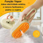 Escova de limpeza recarregável 3 em 1 com spray gatos e cachorros