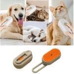 Escova de limpeza recarregável 3 em 1 com spray gatos e cachorros