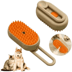 Escova de limpeza recarregável 3 em 1 com spray gatos e cachorros
